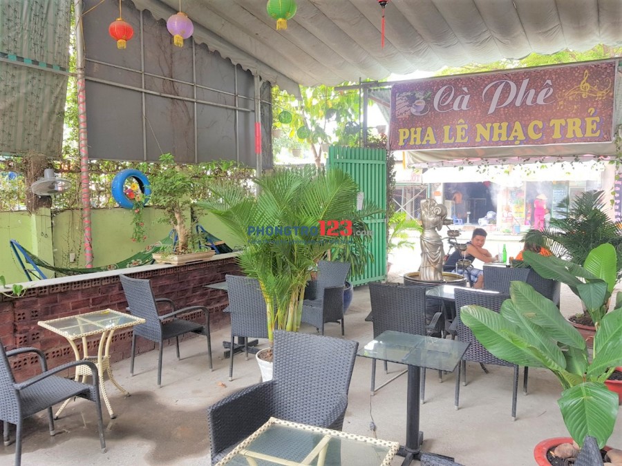 Sang quán Cafe 250m2 võng Q.12, 160 triệu, mặt bằng 7 triệu/tháng, đông khách, khu công nhân, hợp