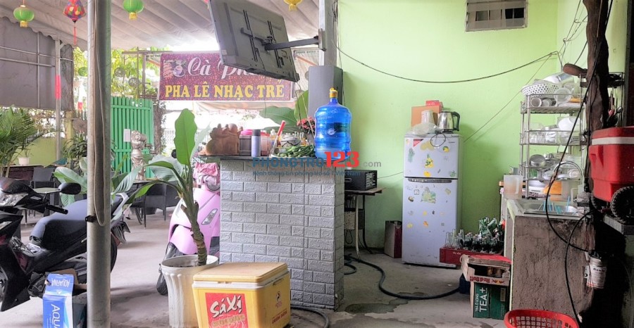 Sang quán Cafe 250m2 võng Q.12, 160 triệu, mặt bằng 7 triệu/tháng, đông khách, khu công nhân, hợp