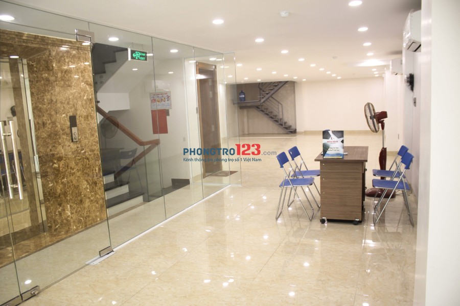 Văn phòng 22m2- 4triệu, có máy lạnh, bảo vệ, hầm xe- Nguyễn Thượng Hiền