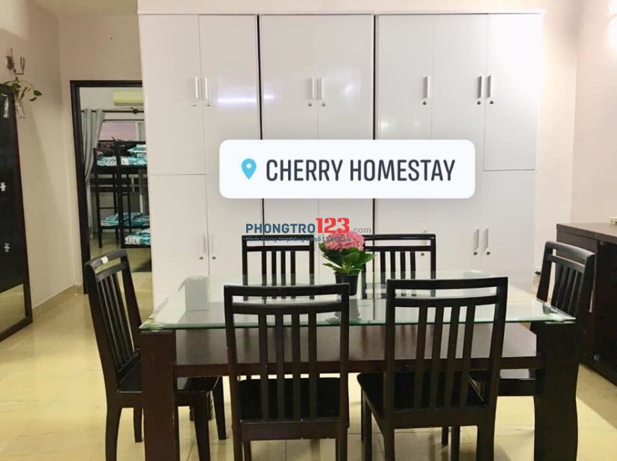 Phòng trọ Cherry Homestay Q3 tuyển 2 nữ và 1 nam