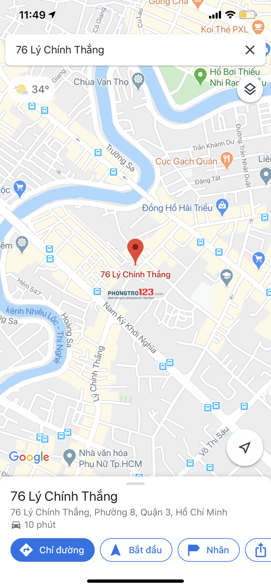 PHÒNG TRỌ FULL NỘI THẤT Ở TRUNG TÂM Q3