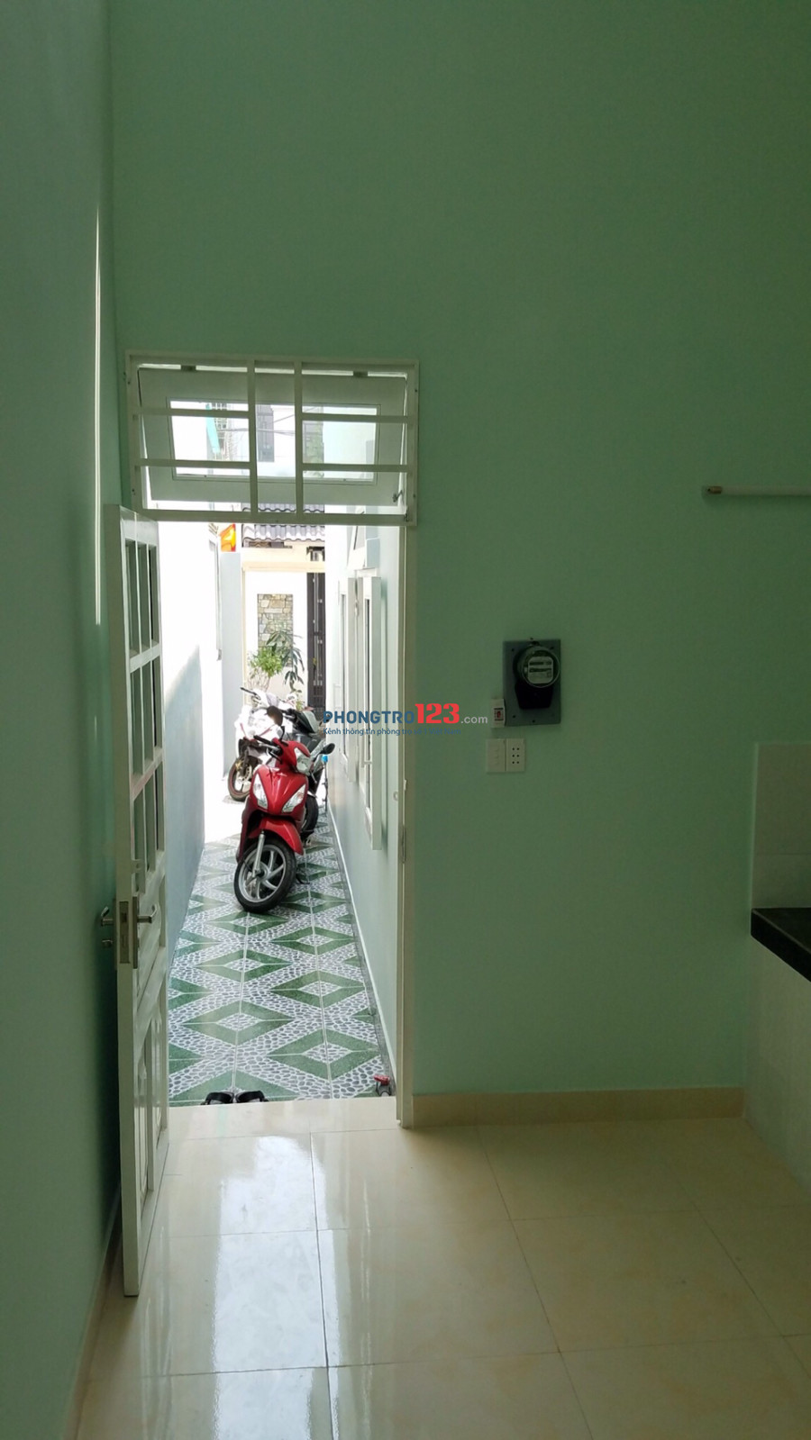 Cho thuê nhà trọ mới xây DT 45m2 sau lưng chợ tăng nhơn phú B, khu dân cư văn hóa yên tĩnh, giao thông thuận lợi