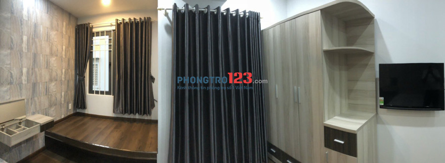 Căn hộ 1 PN giáp Q1, full nội thất, mới XD 100%, hẻm 96 Phan Đình Phùng cách cầu Kiệu 100m
