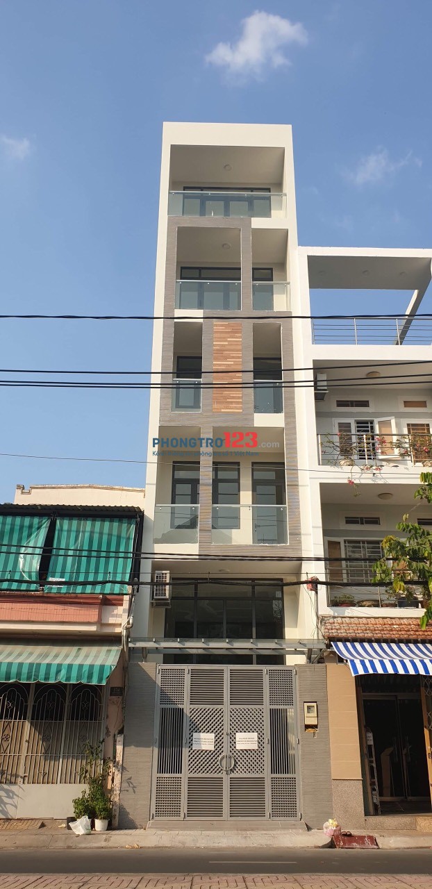 Cho thuê nhà mặt tiền nguyên căn mới xây 4x20 1 lửng 4 lầu 10pn tại Hiền Vương, Q.Tân Phú
