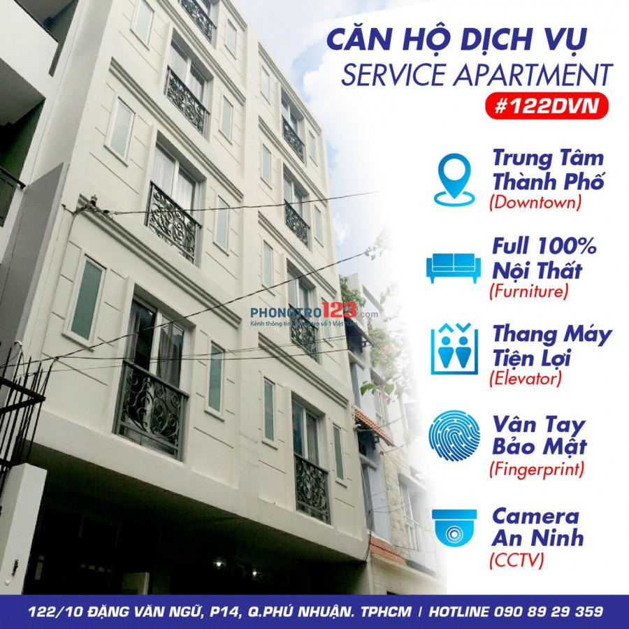 Cho thuê phòng Full nội thất 20m2 Ngay Đặng Văn Ngữ, Q.Phú Nhuận. Giá từ 4.7tr/tháng