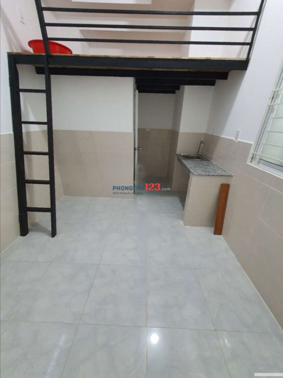 Cho thuê phòng mới xây 100% có gác máy lạnh ngay chợ Bàu Cát, Tân Bình. Giá từ 2.8tr/th