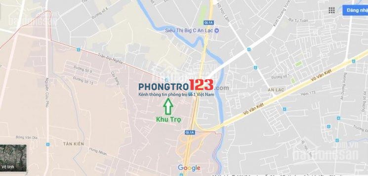 Cho thuê nhà trọ 24m2 gác suốt, đường Trần Đại Nghĩa gần vòng xoay An Lạc, KCN Tân Tạo