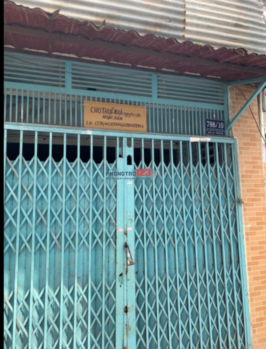 Cho thuê nhà nguyên căn 3,5x14 gác suốt hẻm 3,5m Vòng Xoay Phạm Văn Đồng - Nguyễn Kiệm