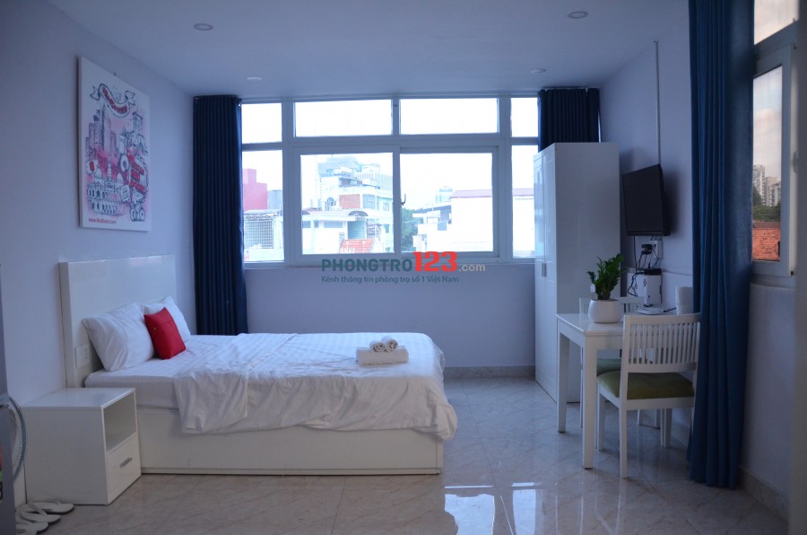 CHDV quận 1 full nội thất, có bếp nấu ăn gần nhờ thờ Tân Định, CV lê văn tám giá từ 6-8tr5