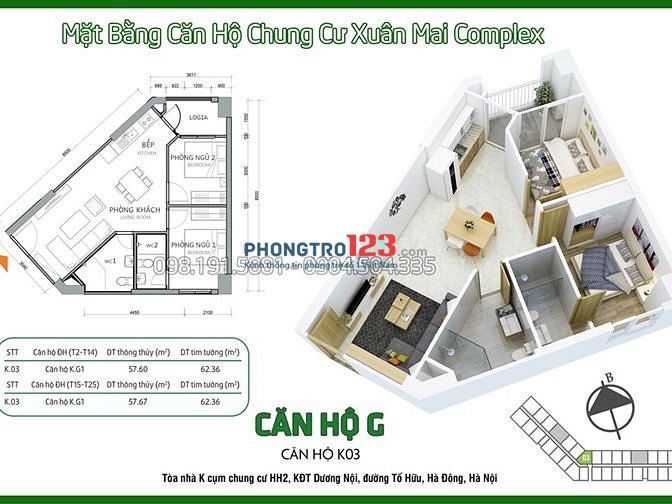 Cho nữ thuê 1 PHÒNG MASTER Trong căn hộ 58 m2 (2 phòng ngủ 2 vệ sinh) full đồ