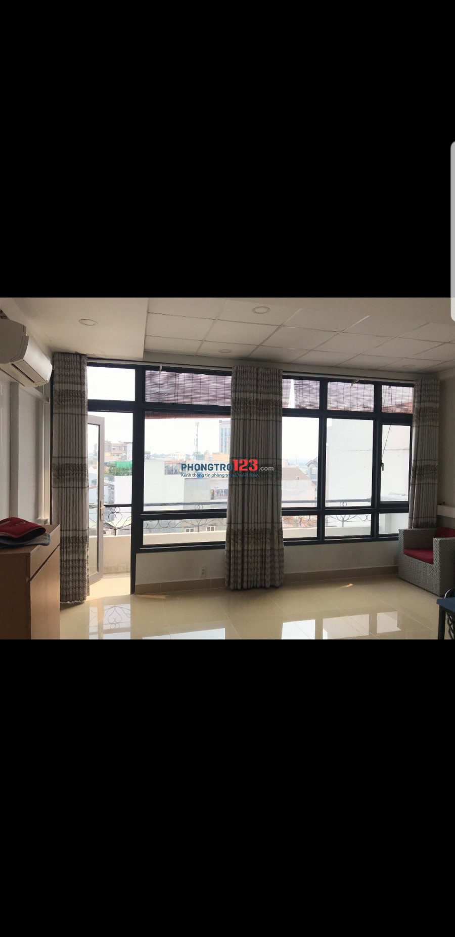 Phòng cao cấp 40m2, 2 phòng ngủ đường Lê Văn Việt
