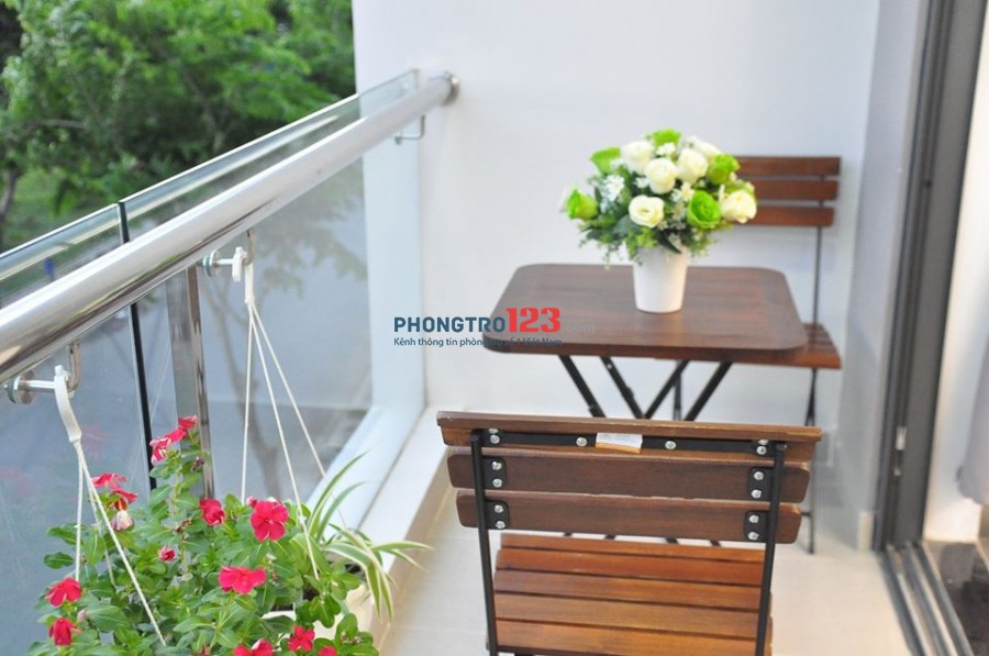Q.Bình Thạnh - Cho thuê phòng cao cấp, full nội thất, view sông, mới toanh 100% giá từ:5tr/th