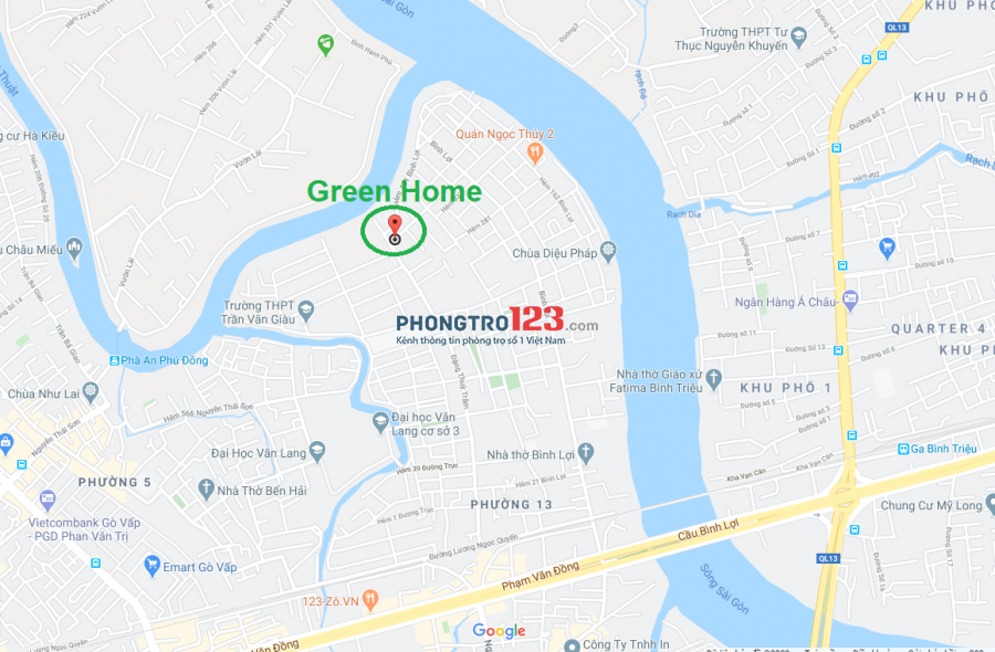 Q.Bình Thạnh - Cho thuê phòng cao cấp, full nội thất, view sông, mới toanh 100% giá từ:5tr/th