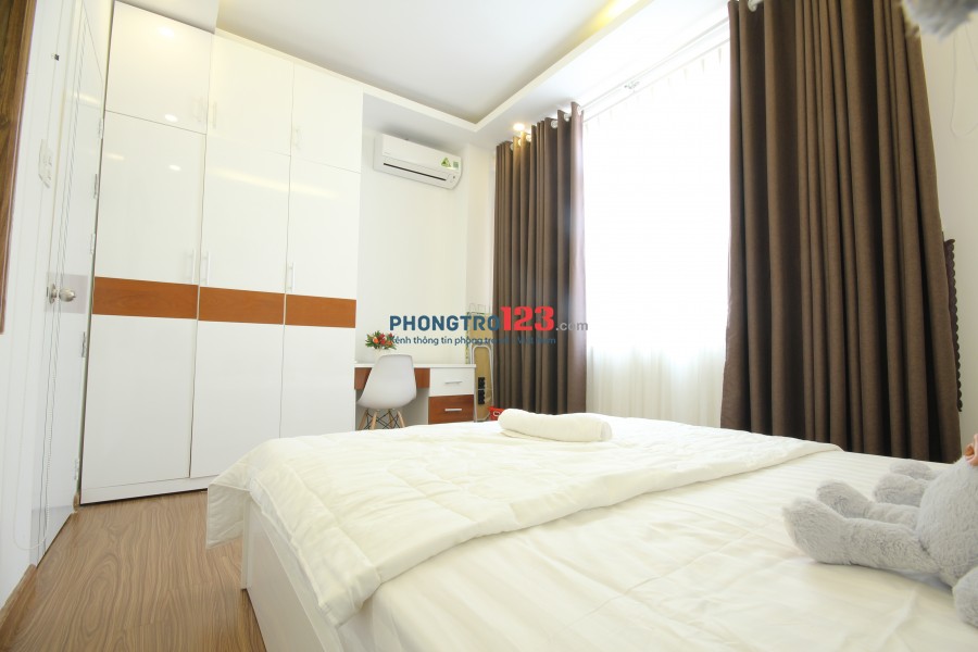 Căn hộ dịch vụ 1 phòng ngủ 40m2 tại chi nhánh Smiley Apartment 7 tại số 214 / B15D đường Nguyễn Trãi, quận 1 (Đang trống