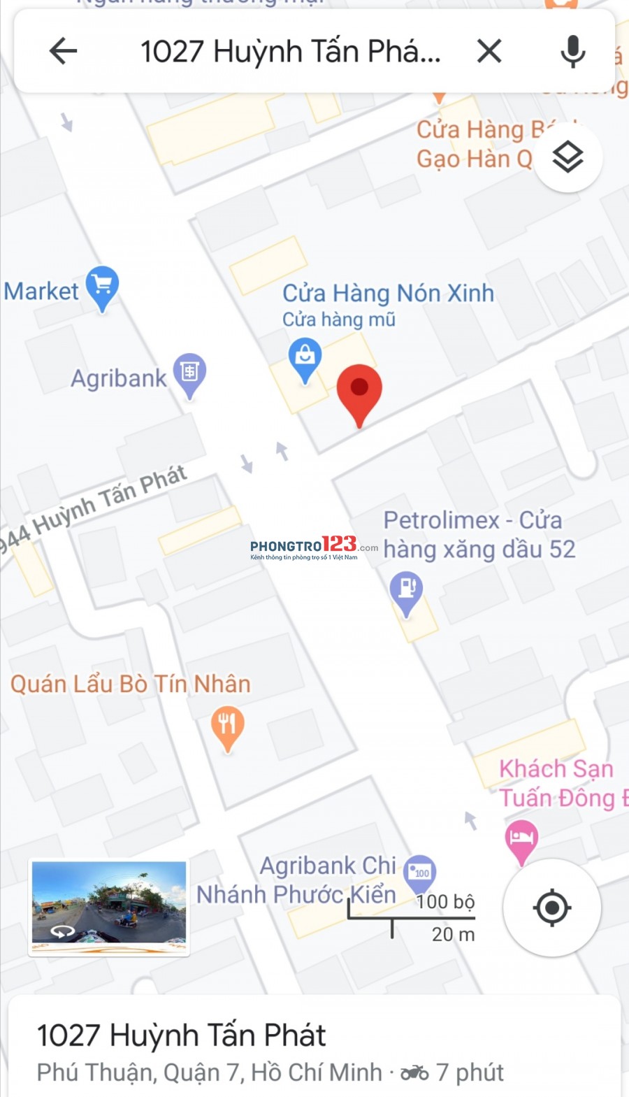 Phòng trọ ở Huỳnh Tấn Phát Q7 giá rẻ gần trung tâm