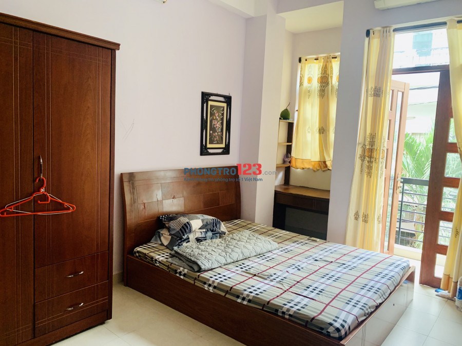 Cho thuê phòg full nội thất p Nguyễn Cư Trinh, free wifi, nước, máy giặt, giá 4tr6