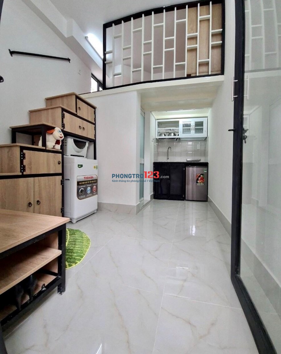 Phòng trọ có gác Quận Bình Thạnh 25m² full tất cả