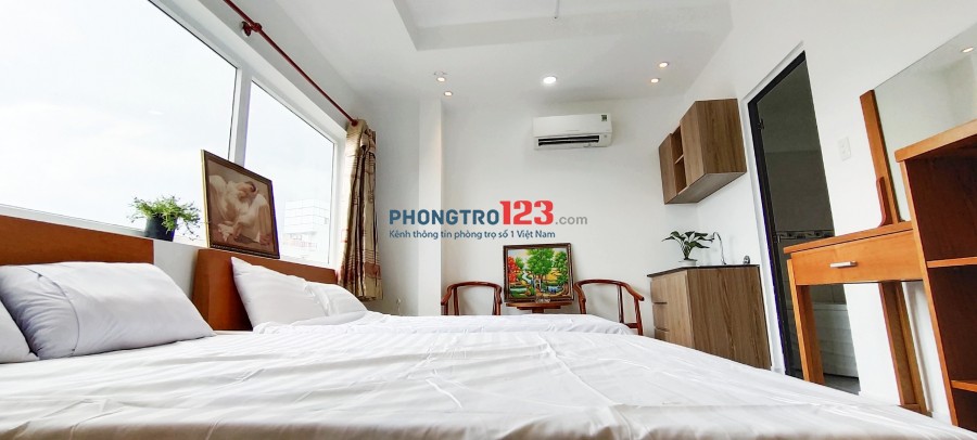 Cho thuê phòng 2 giường ngủ full nội thất có cửa sổ ngay đường Đào Duy Anh quận Phú Nhuận giá 4tr