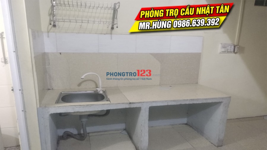 Cho thuê phòng trọ chân Cầu Nhật Tân - Xã Vĩnh Ngọc, diện tích 30m2 (Có điều hòa)