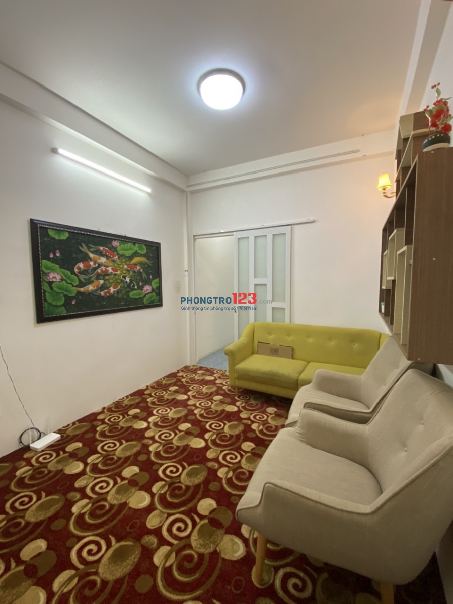 Cho thuê phòng ở hoặc làm VP Full nội thất tại hẻm 242 Nguyễn Thiện Thuật Q3
