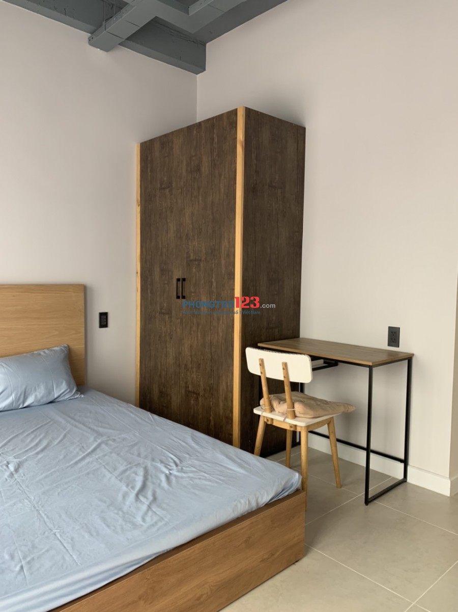 Cho thuê phòng trong khu căn hộ Mini chỉ có 5 phòng mới xây xong rất đẹp, đầy đủ tiện nghi mới 100%.
