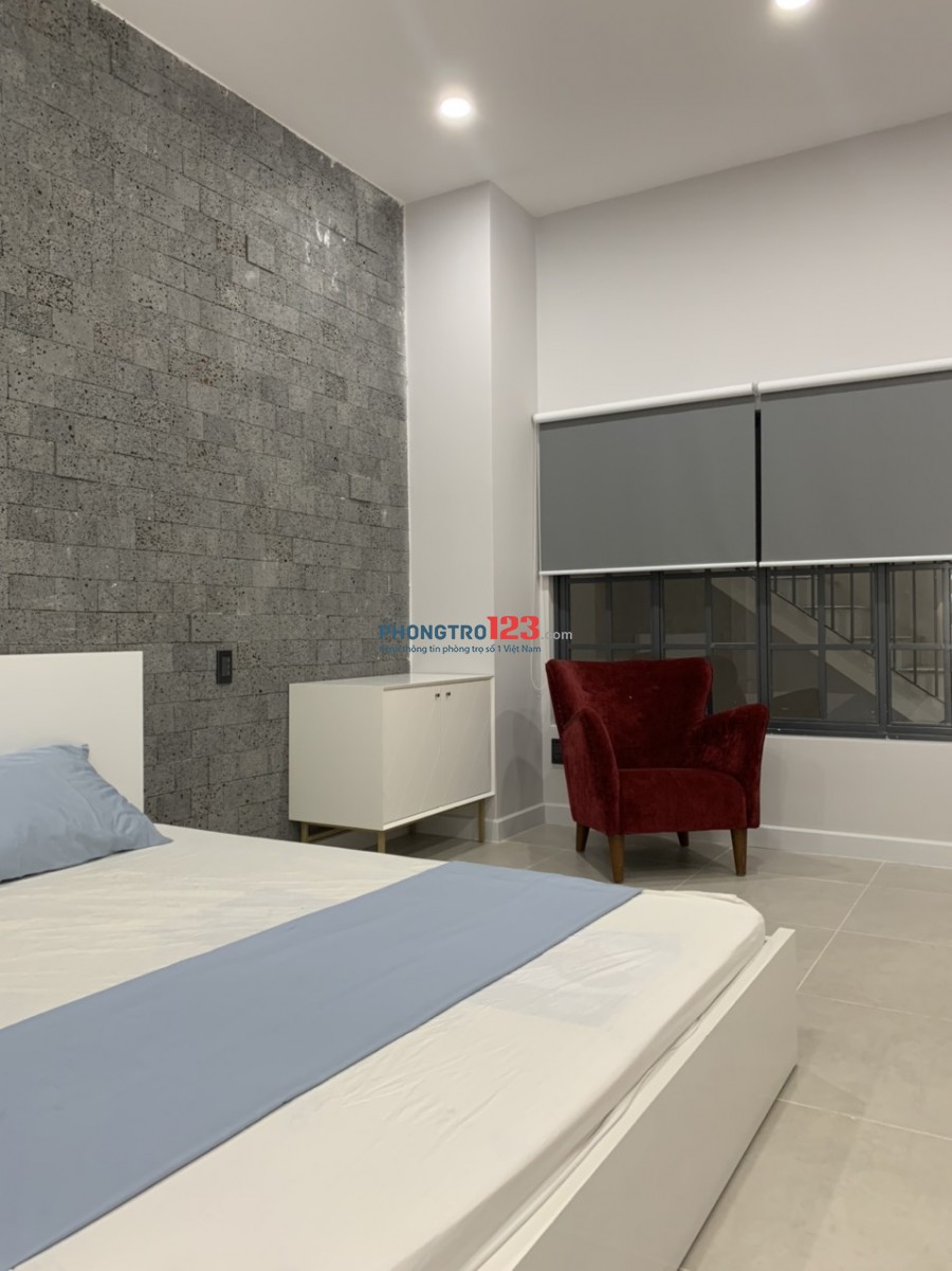 Cho thuê phòng trong khu căn hộ Mini chỉ có 5 phòng mới xây xong rất đẹp, đầy đủ tiện nghi mới 100%.