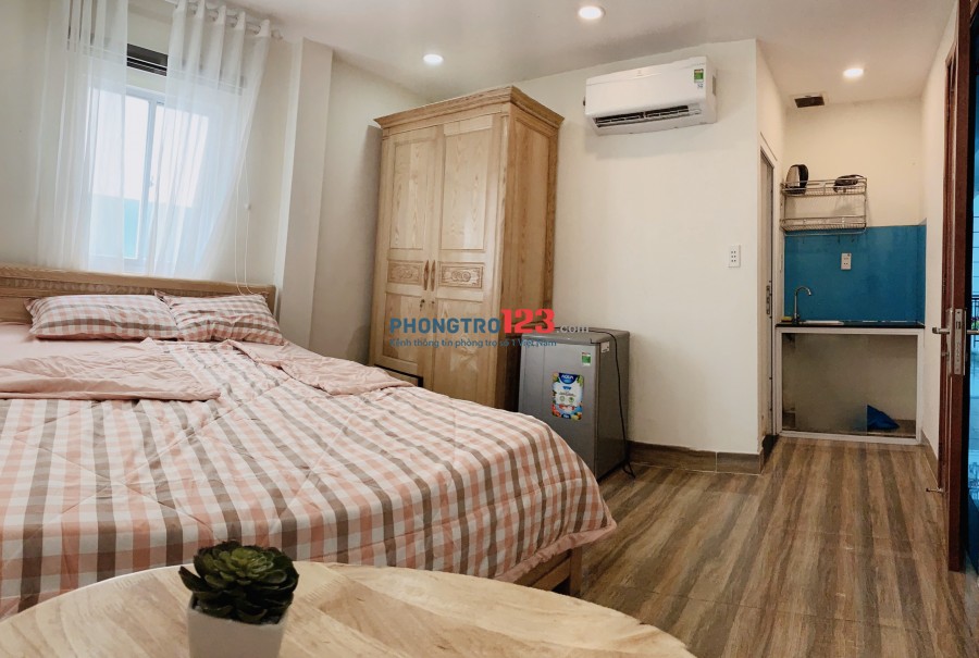 Cho thuê căn hộ mới, đầy đủ tiện nghi, 25m2 ngay nhà Thờ Tân Định