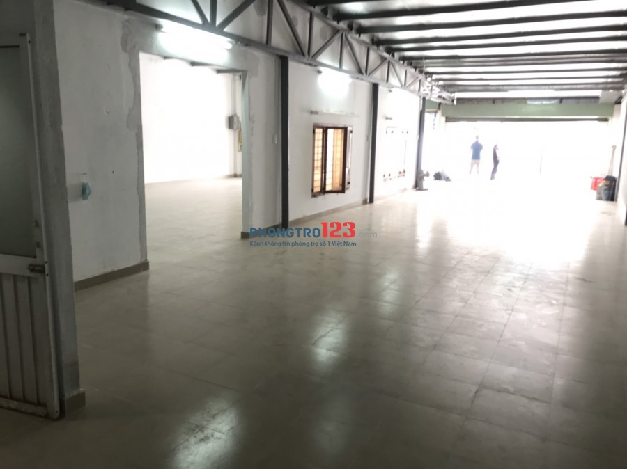 Cho thuê nhà xưởng mới xây DT 320m2 mặt tiền 75 Đường ĐHT 23 P Đông Hưng Thuận Q12