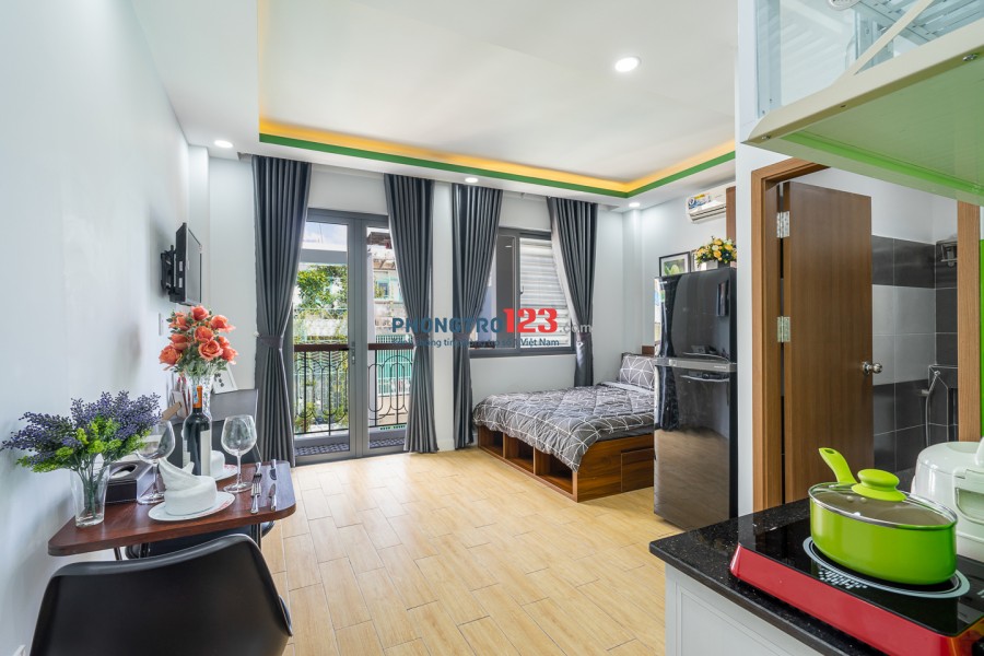 CĂN HỘ STUDIO, MỚI, FULL NỘI THẤT, AN NINH, SẠCH ĐẸP - 0903848643