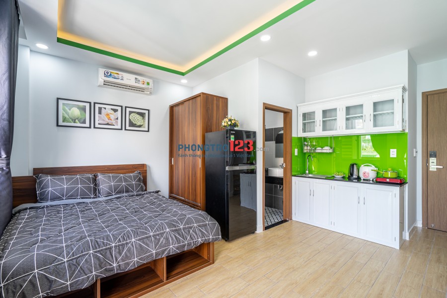 CĂN HỘ STUDIO, MỚI, FULL NỘI THẤT, AN NINH, SẠCH ĐẸP - 0903848643