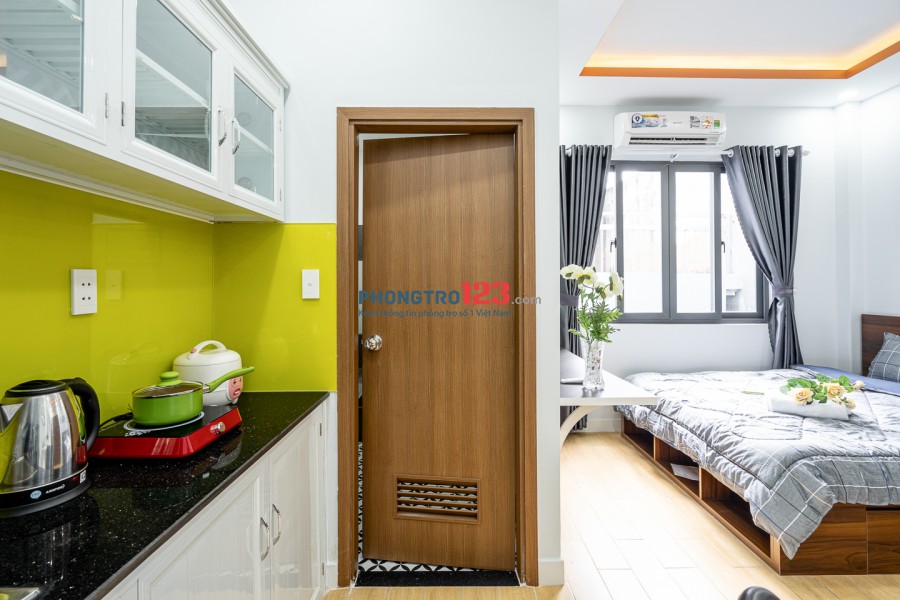 CĂN HỘ STUDIO, MỚI, FULL NỘI THẤT, AN NINH, SẠCH ĐẸP - 0903848643