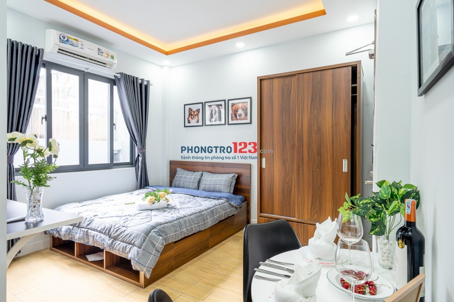 CĂN HỘ STUDIO, MỚI, FULL NỘI THẤT, AN NINH, SẠCH ĐẸP - 0903848643