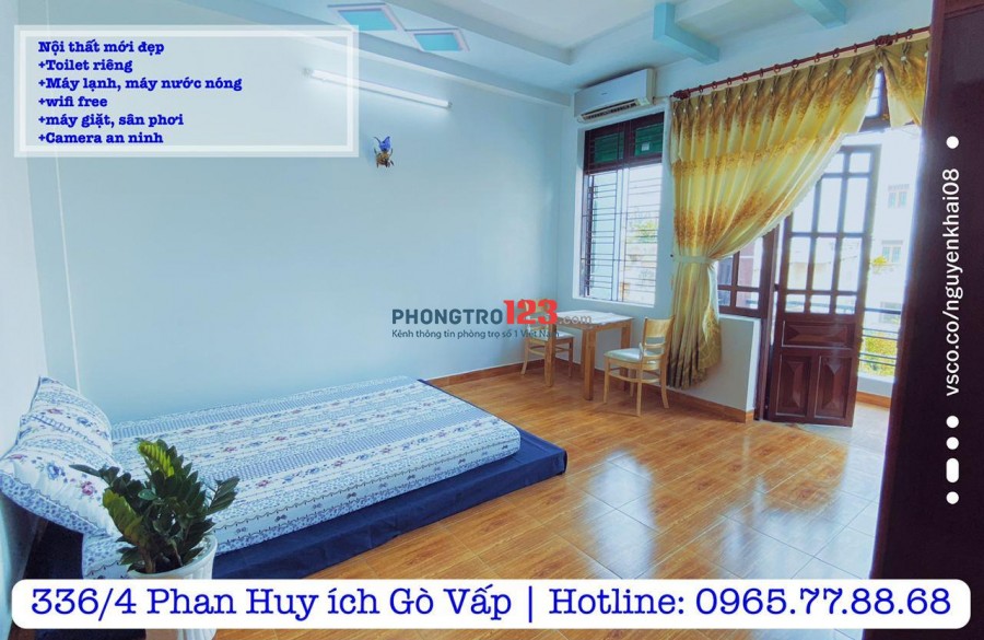 Chính chủ cho thuê phòng đẹp đầy đủ nội thất địa chỉ 336/4 Phan Huy ích