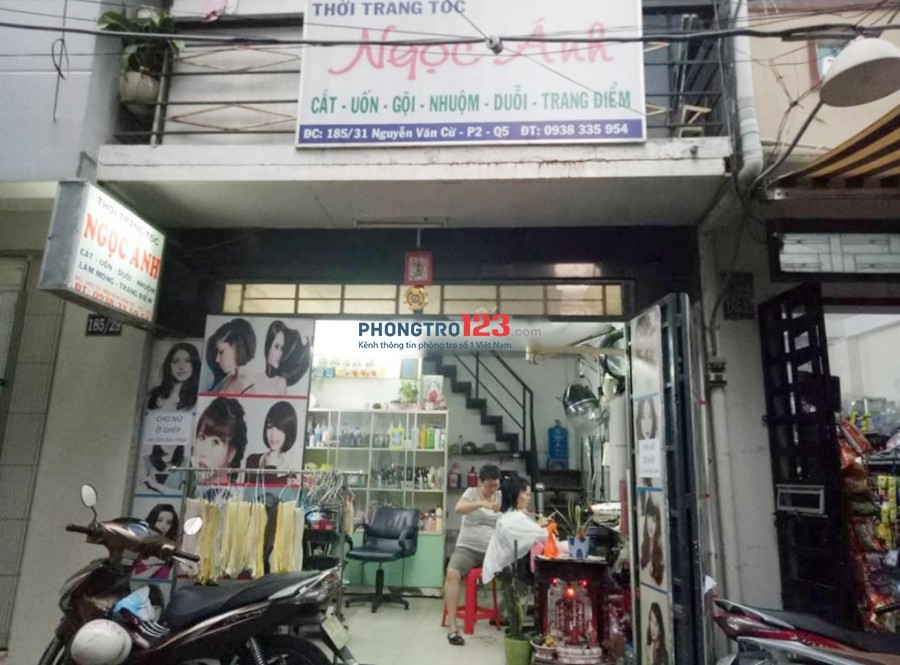 Chính chủ cần sang tiệm tóc nail có sẵn vật dụng ngay trung tâm Nguyễn Văn Cừ Q5