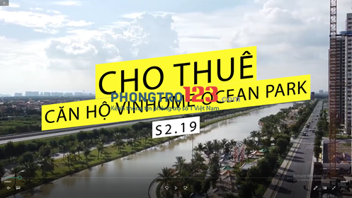 Cho thuê căn hộ Vinhomes Ocean Park 2 phòng ngủ + 1