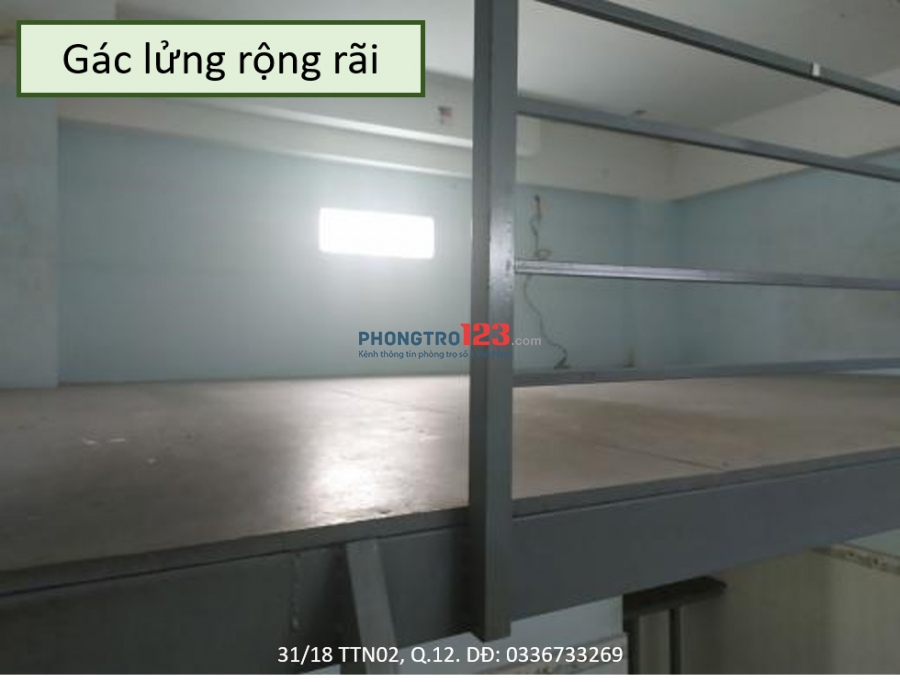 Nhà trọ cho thuê 14m2 giá 2tr - Tân Thới Nhất - Q.12