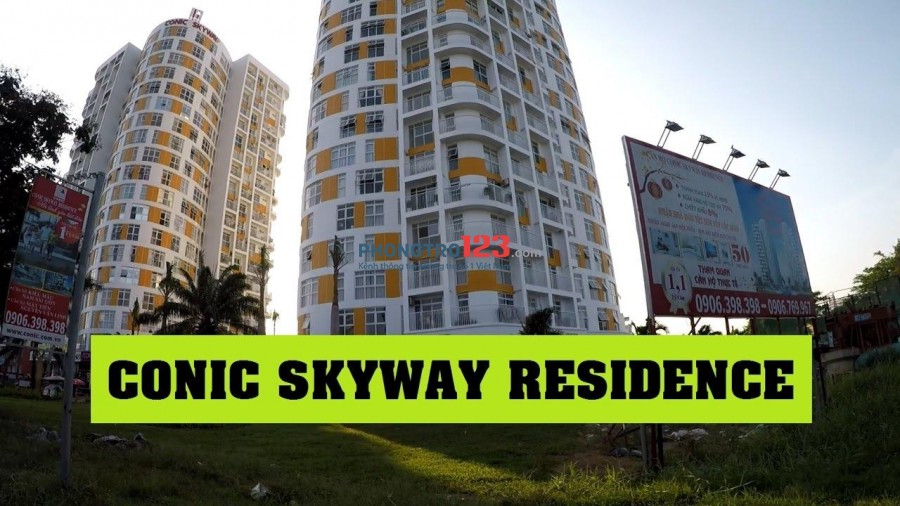 Cho thuê căn hộ Conic Skyway 105m2, 3PN, full nội thất, giá rẻ chỉ 8 tr/tháng,