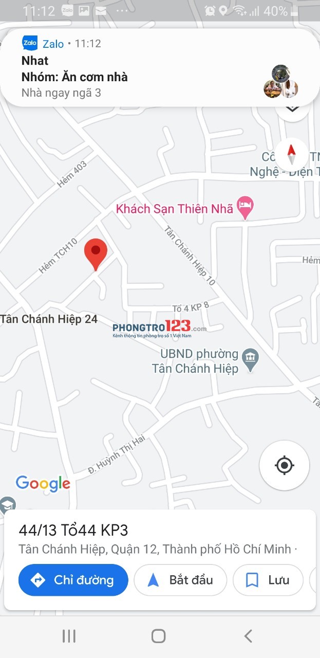 Cần cho thuê gấp nhà hẻm 1 trệt 1 lửng đường Tân Chánh Hiệp 24, Quận 12, TP. Hồ Chí Minh.