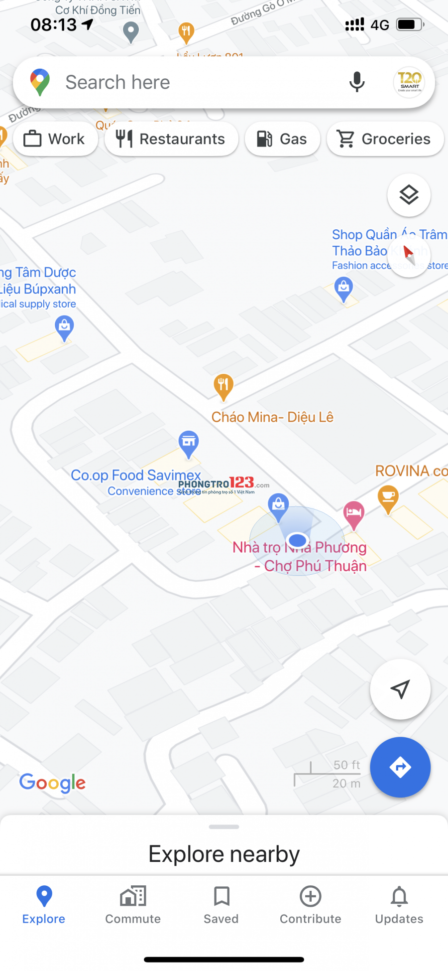 Cho thuê nhà nguyên căn 5X12 đối diện chợ Phú Thuận quận 7