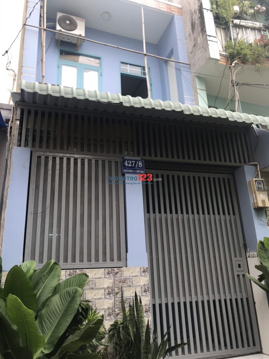 Cho thuê nhà nguyên căn 1 trệt 1 lầu 3,4x9 tại 427/8 Phạm Văn Đồng P11 Q BThạnh giá 7tr/th