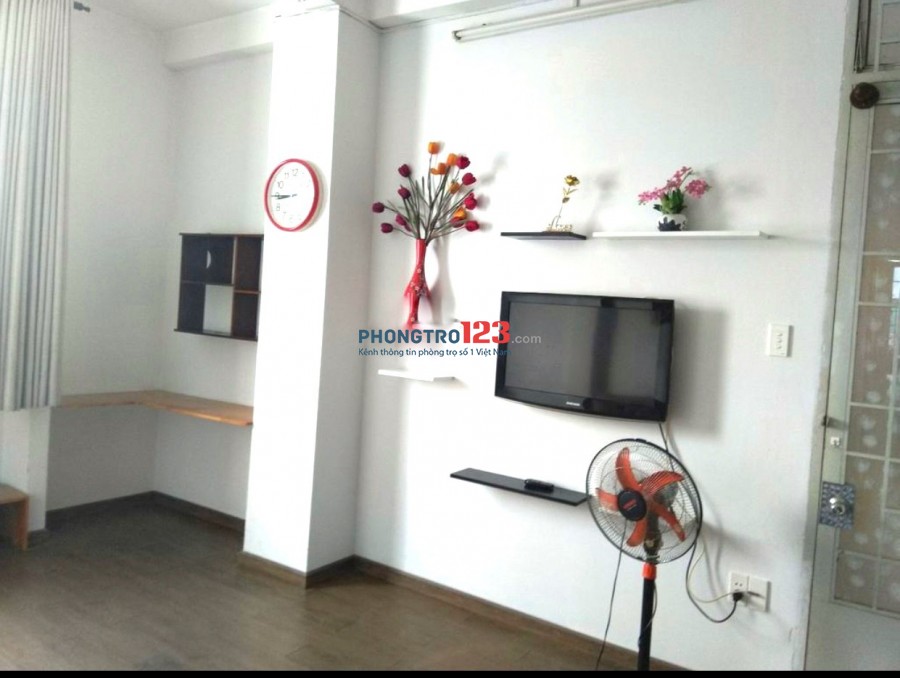 Cho thuê căn hộ đầy đủ nội thất 55m2 1pn tại 336/24 Nguyễn Văn Luông P12 Q6 giá 6tr/th
