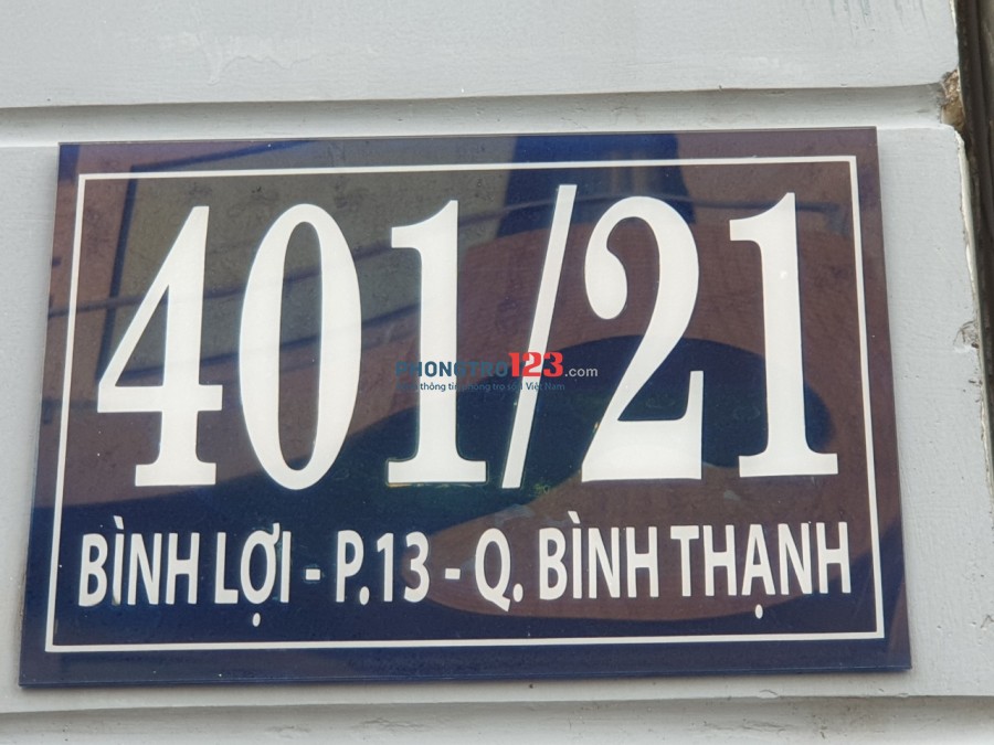 Phòng cuối đường Bình Lợi, đủ tiện nghi, giờ tự do