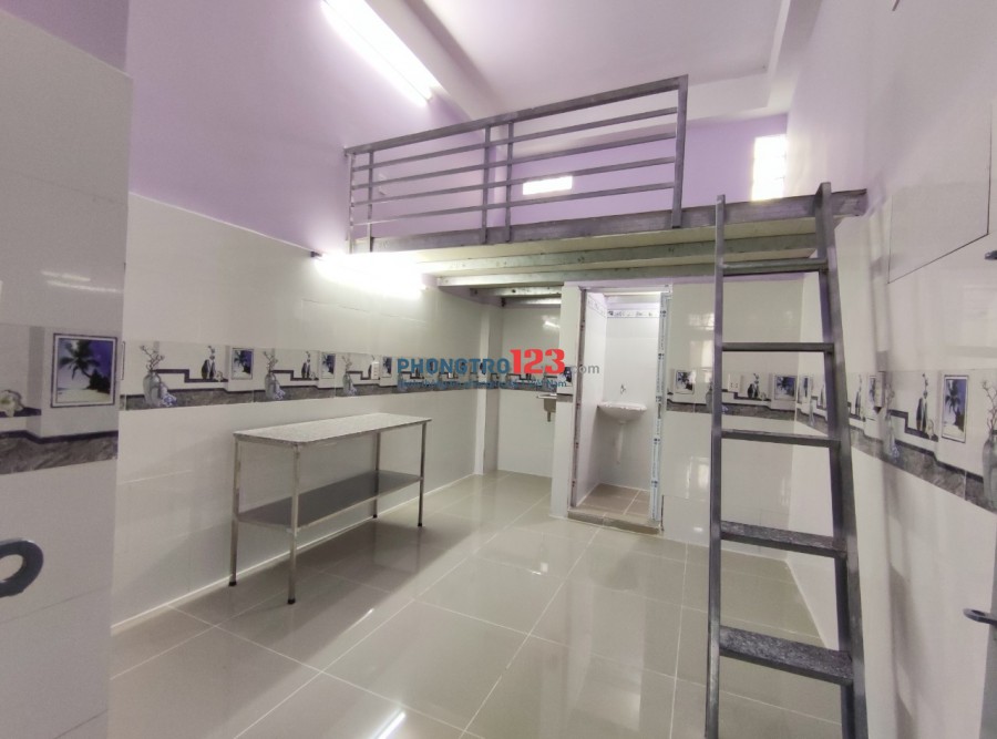 Phòng trọ mới xây 100% giá bình dân ngay Ba Vân giao Trương Công Định hướng ra Trường Chinh - Bàu Cát quận Tân Bình