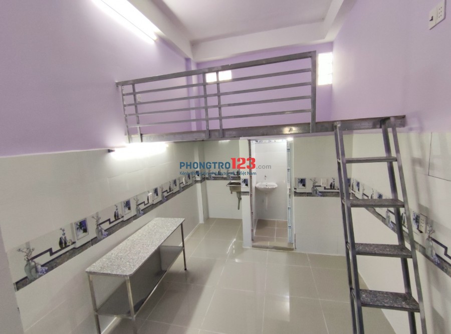 Phòng trọ mới xây 100% giá bình dân ngay Ba Vân giao Trương Công Định hướng ra Trường Chinh - Bàu Cát quận Tân Bình