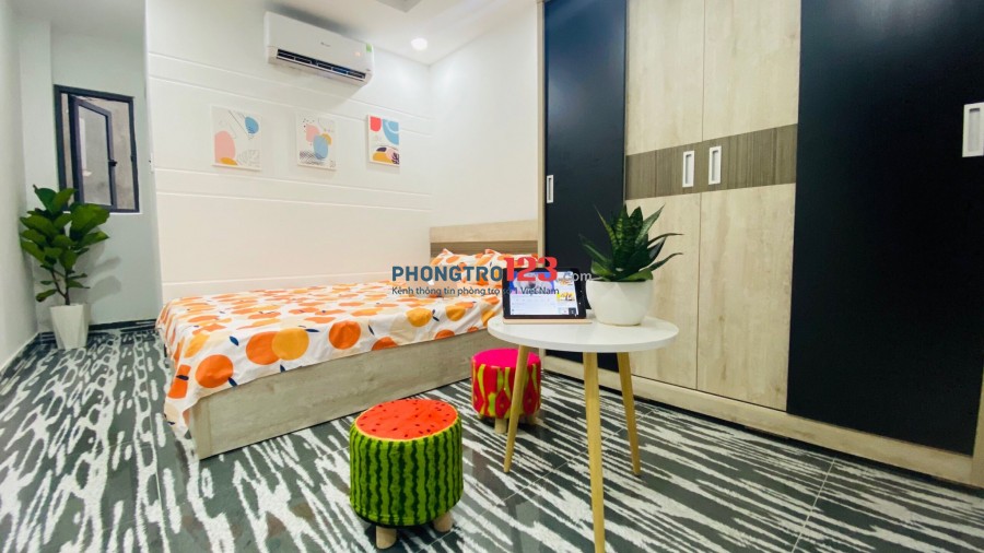 Phòng cao cấp mới 100% hẽm xh ngay Nguyễn Cảnh Chân, Q1