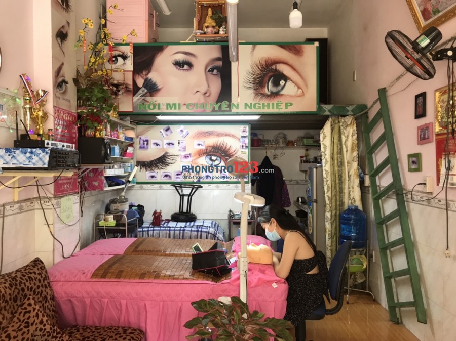 Sang tiệm tóc và nối mi nhà mặt tiền Đường số 3 P Tân Tạo A Q Bình Tân gần C/C Thái Sơn