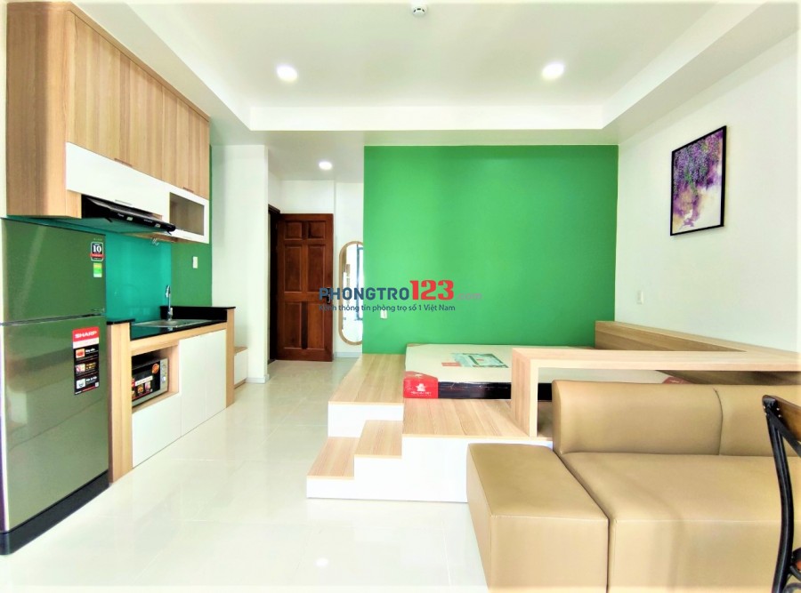 Căn hộ Studio 35M2 siêu đẹp mới 100% có ban công Trường Sơn -Tân Bình