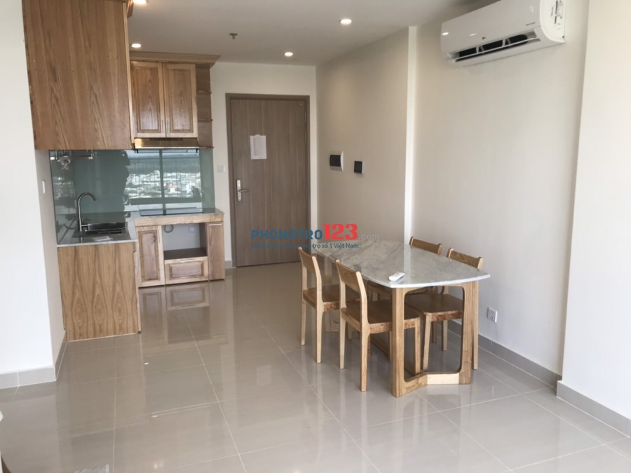 Cho thuê căn hộ mới 100% Vincity Nguyễn Xiển Q9 DT 59m2 2pn Full nội thất giá 7,5tr/th