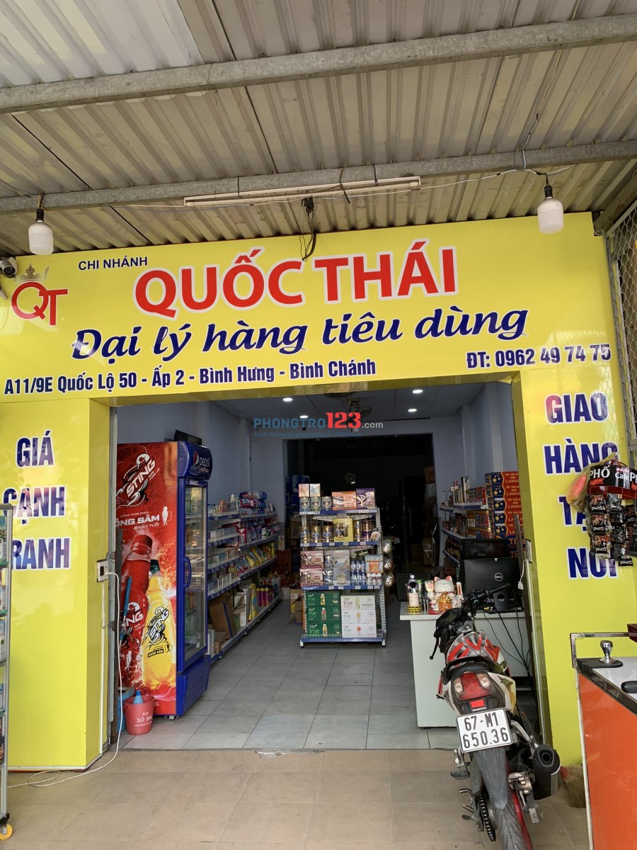 Cho thuê nhà nguyên căn 128m2 mặt tiền Quốc Lộ 50 Bình Chánh Gần Bến Xe Q8