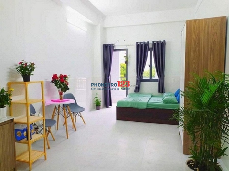 căn hộ mini cho thuê giá rẻ full nội thất mới tinh sang trọng thoáng mát sạch sẻ quận tân bình
